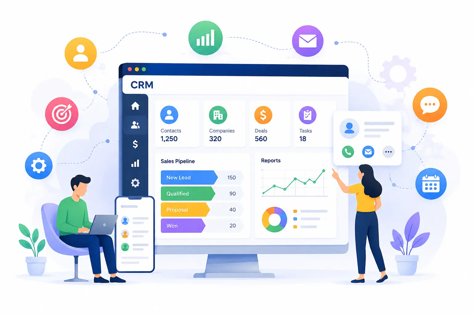 CRM Development Services services by ByteArray Technology Solutions