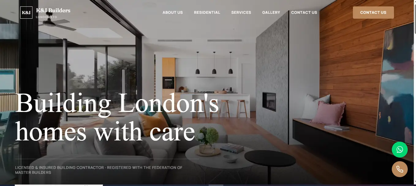 Construction & Builders Website